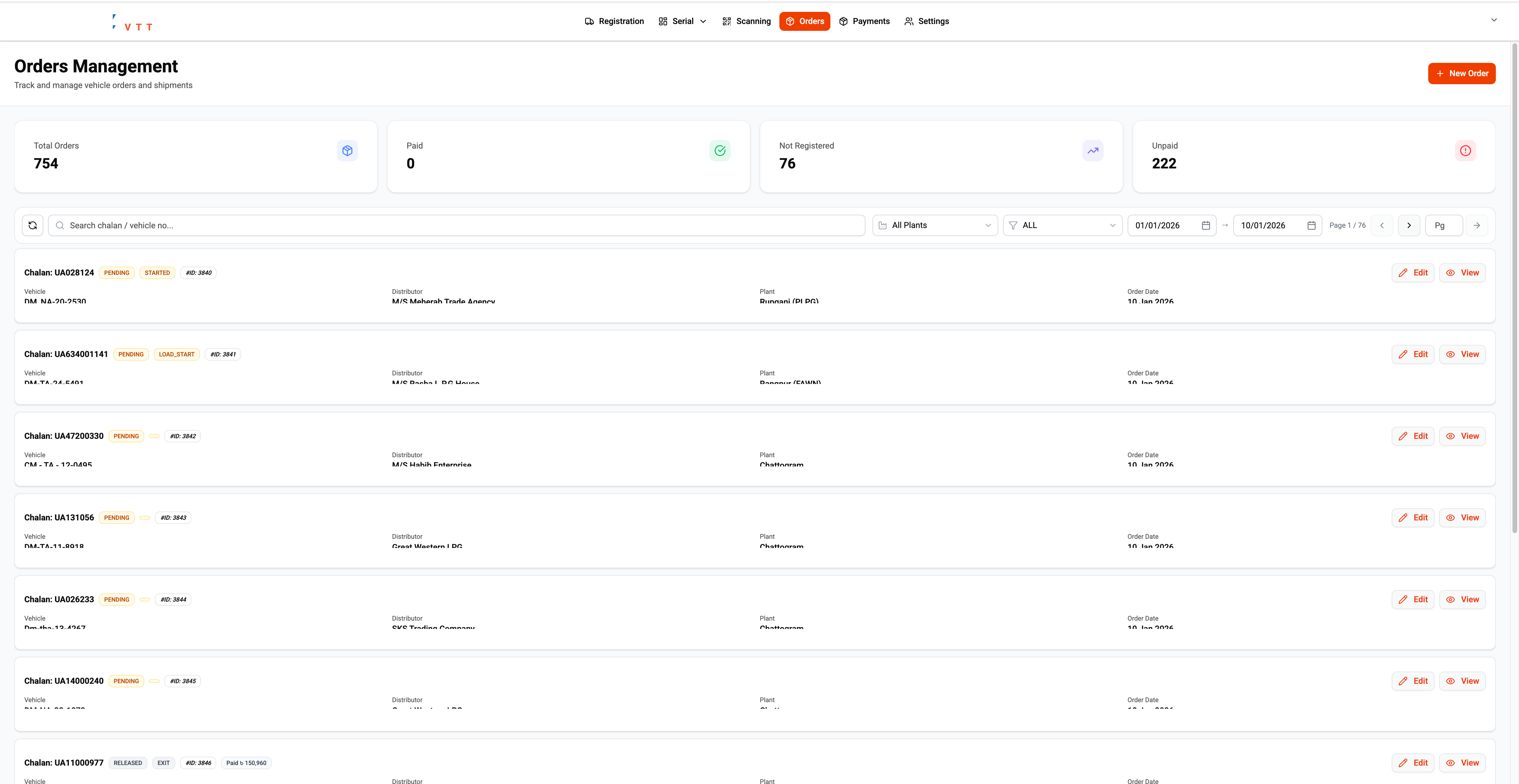 Operations & Order Dispatch Management Platform